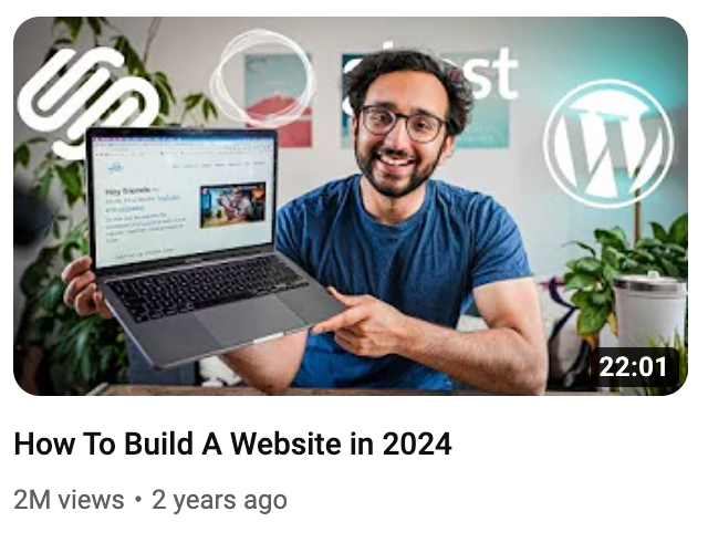 How To Build A Website in 2024 thumbnail