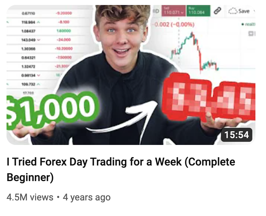 I tried Forex Day Trading for a Week (Complete Beginner) thumbail